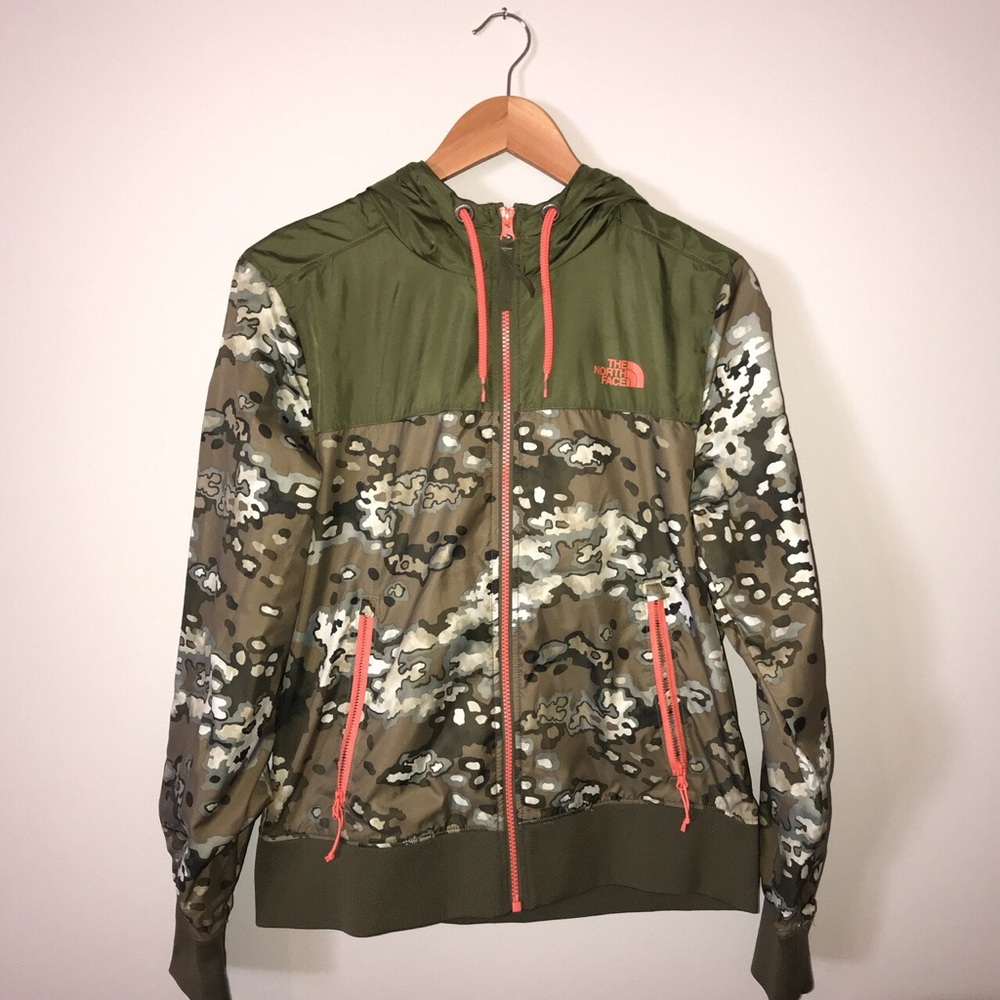 Camo North Face Windbreaker
